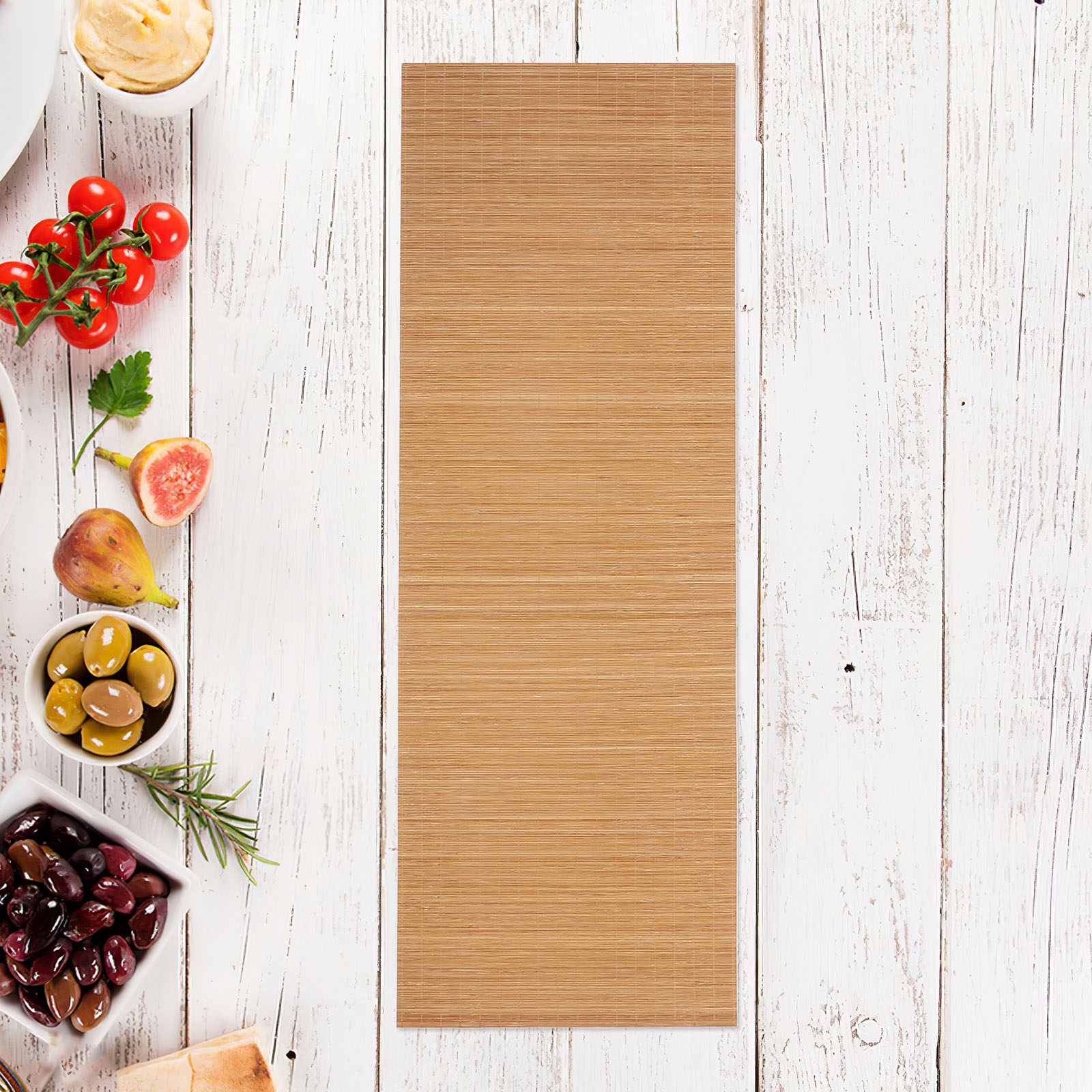 Sushi Mat Bamboo - แผ่นรองจานไม้ไผ่สานแบบเรียบง่ายสำหรับพิธีชงชา สามารถตัดได้ ไม่ลื่น เหมาะสำหรับโต๊ะอาหาร แผ่นรองแก้วกาแฟ และแผ่นรองซูชิแบบญี่ปุ่น