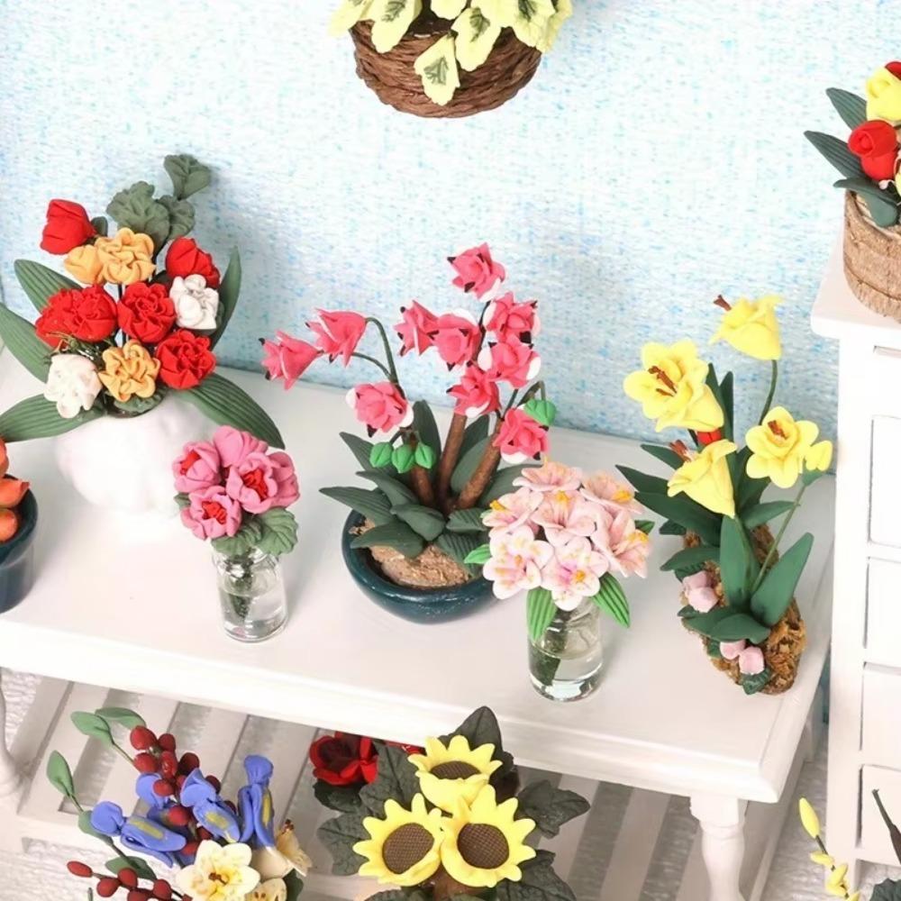 Tagine Clay Pot - กระถางดอกไม้จิ๋ว ฉากสวน 1 ชิ้น ตกแต่งบ้าน ไมโครแลนด์สเคป