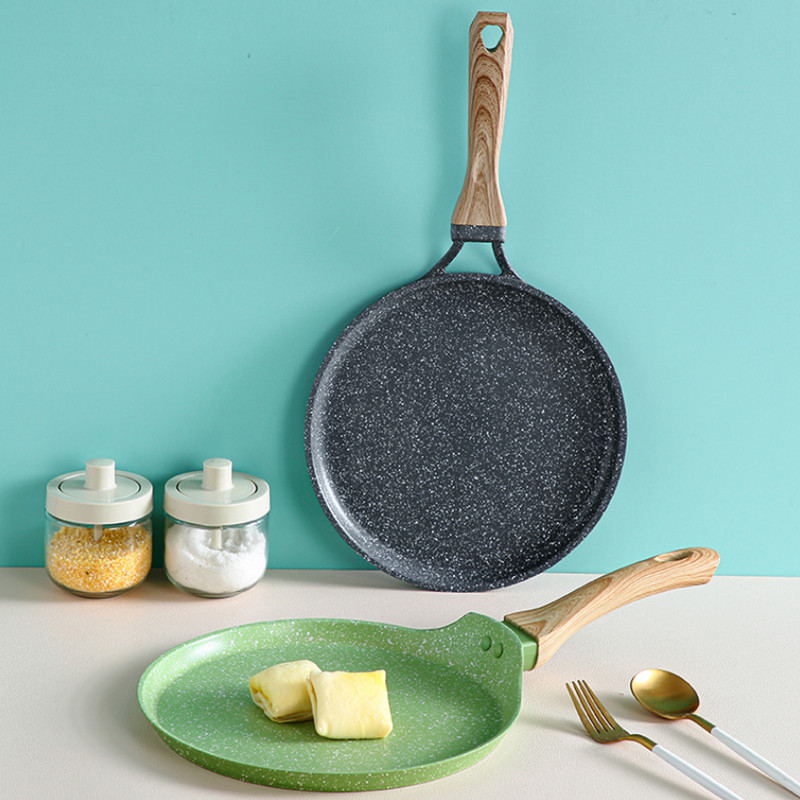 Crepe Pan Nonstick - กระทะทำเครปแบบไม่ติดกระทะกระทะกระทะทำจากไม้กระทะไข่เจียวกระทะสำหรับทำอาหารสเต็กเครื่องครัวเครื่องทำเครปเหนี่ยวนำ