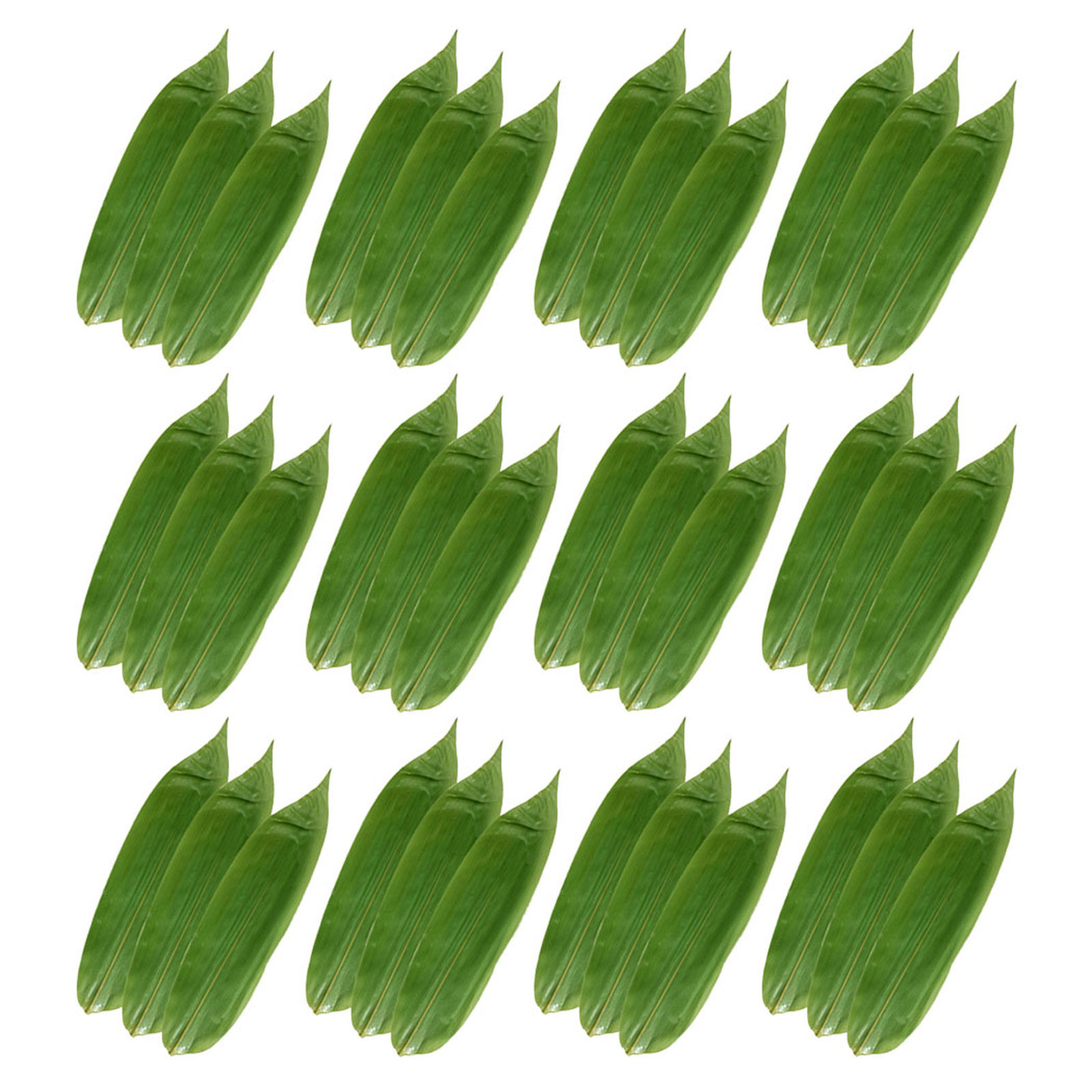 Sushi Mat Bamboo - ใบไม้ไผ่ตกแต่งซูชิแบบเป็นมิตรต่อสิ่งแวดล้อม 100 ชิ้น รูปทรงใบไม้จริงสำหรับจัดแสดงอาหารเย็น แผ่นรองจานซาชิมิ ร้านอาหารญี่ปุ่น