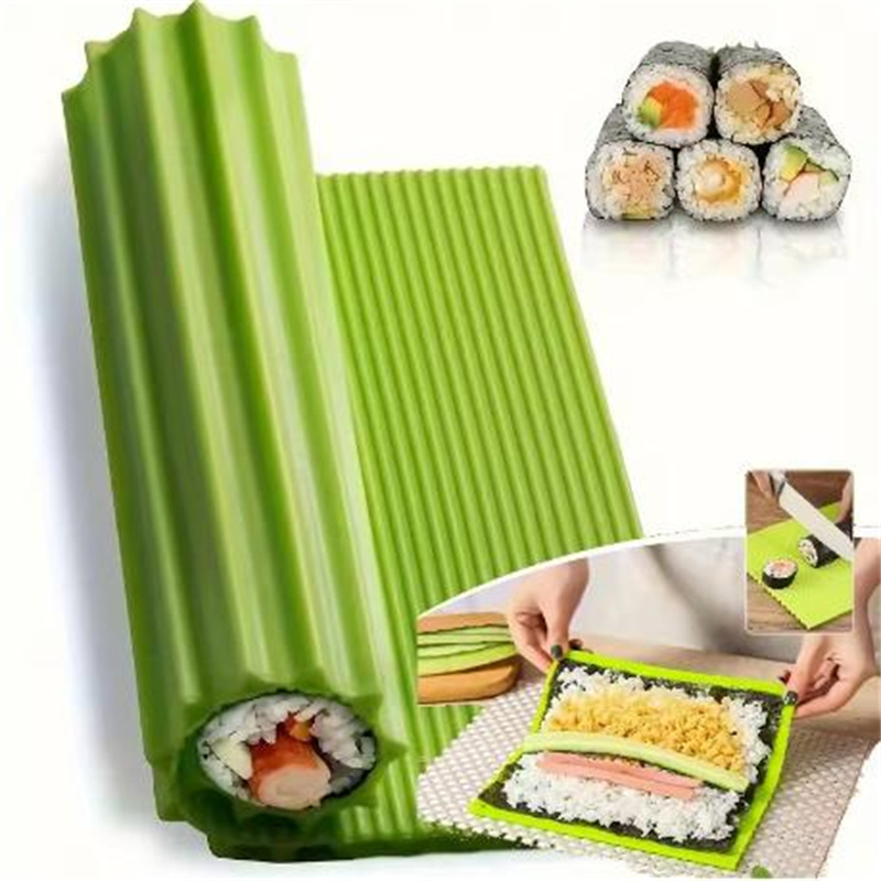 Sushi Mat Bamboo - อุปกรณ์ทำซูชิ 1 ชิ้น แผ่นม้วนสาหร่าย ข้าวและผัก อุปกรณ์ทำซูชิ