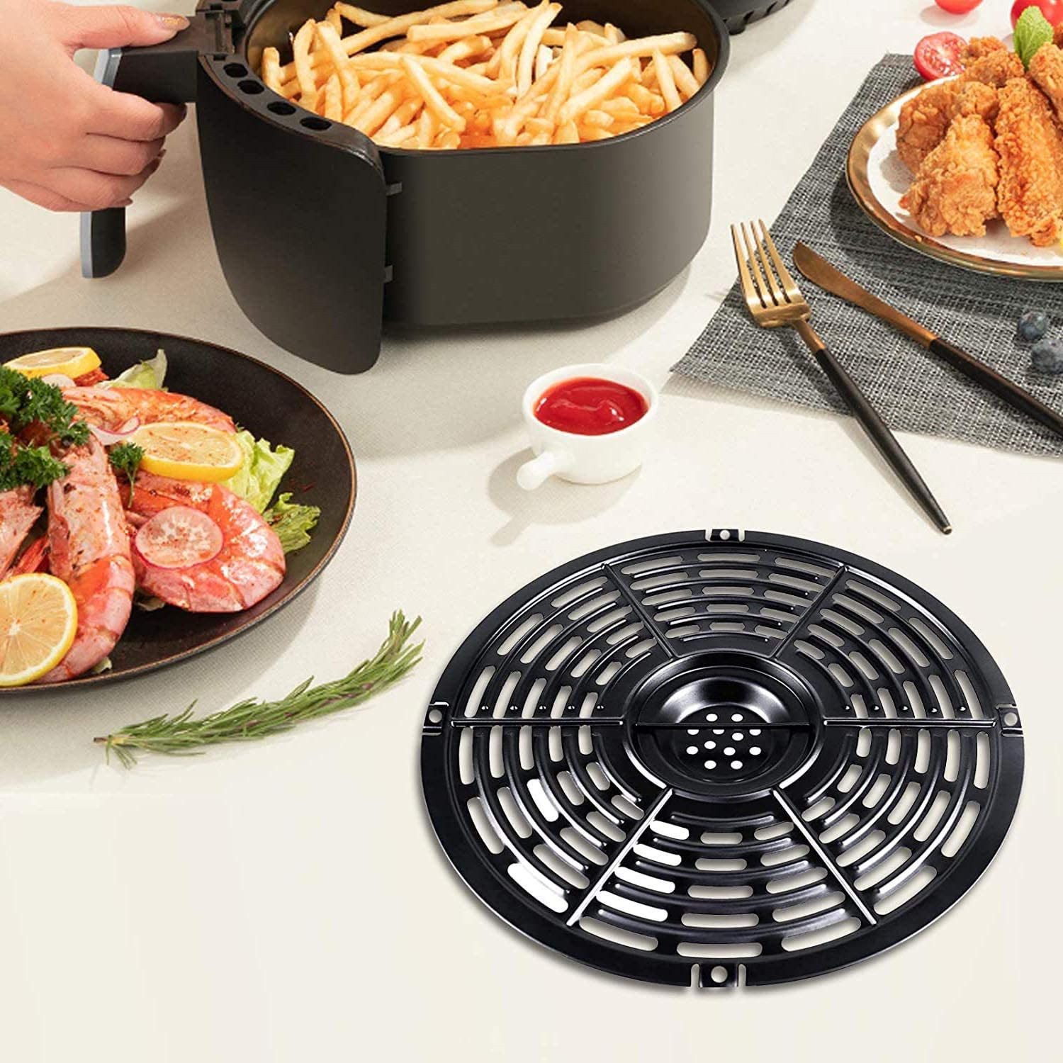 อะไหล่ตะกร้าหม้อทอดไร้น้ำมันอุ - Paella Pan Steel บทวิจารณ์และราคา