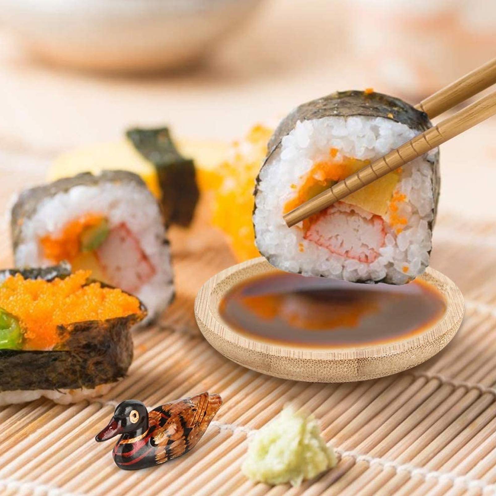 ชุดทําซูชิพร้อมเสื่อซูชิไม้ไผ่ - Sushi Mat Bamboo บทวิจารณ์และราคา