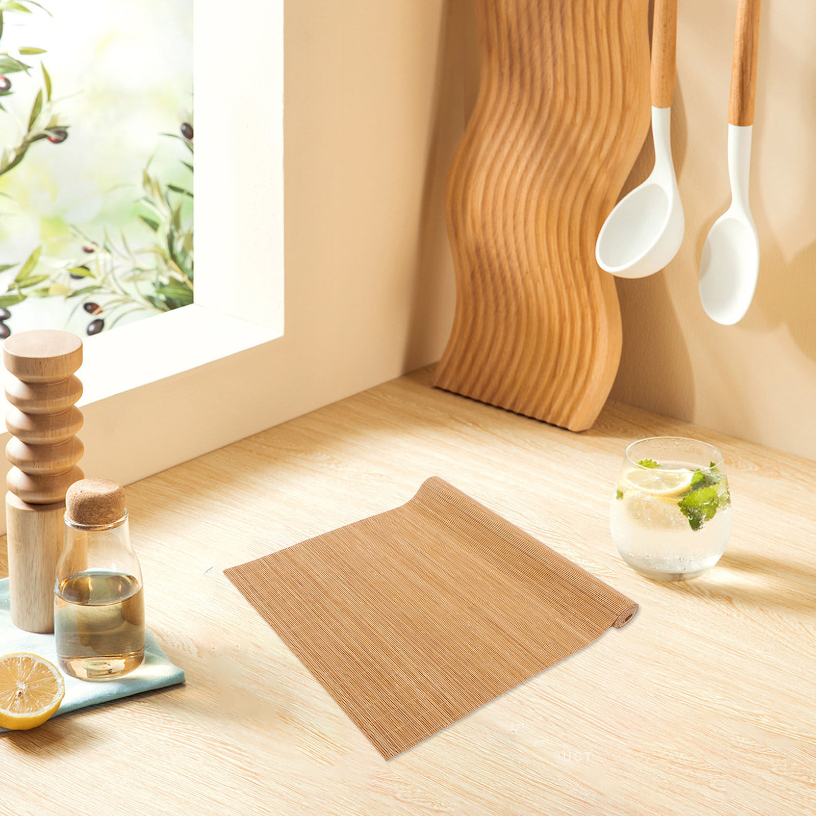 แผ่นรองจานไม้ไผ่สานแบบเรียบง่า - Sushi Mat Bamboo บทวิจารณ์และราคา