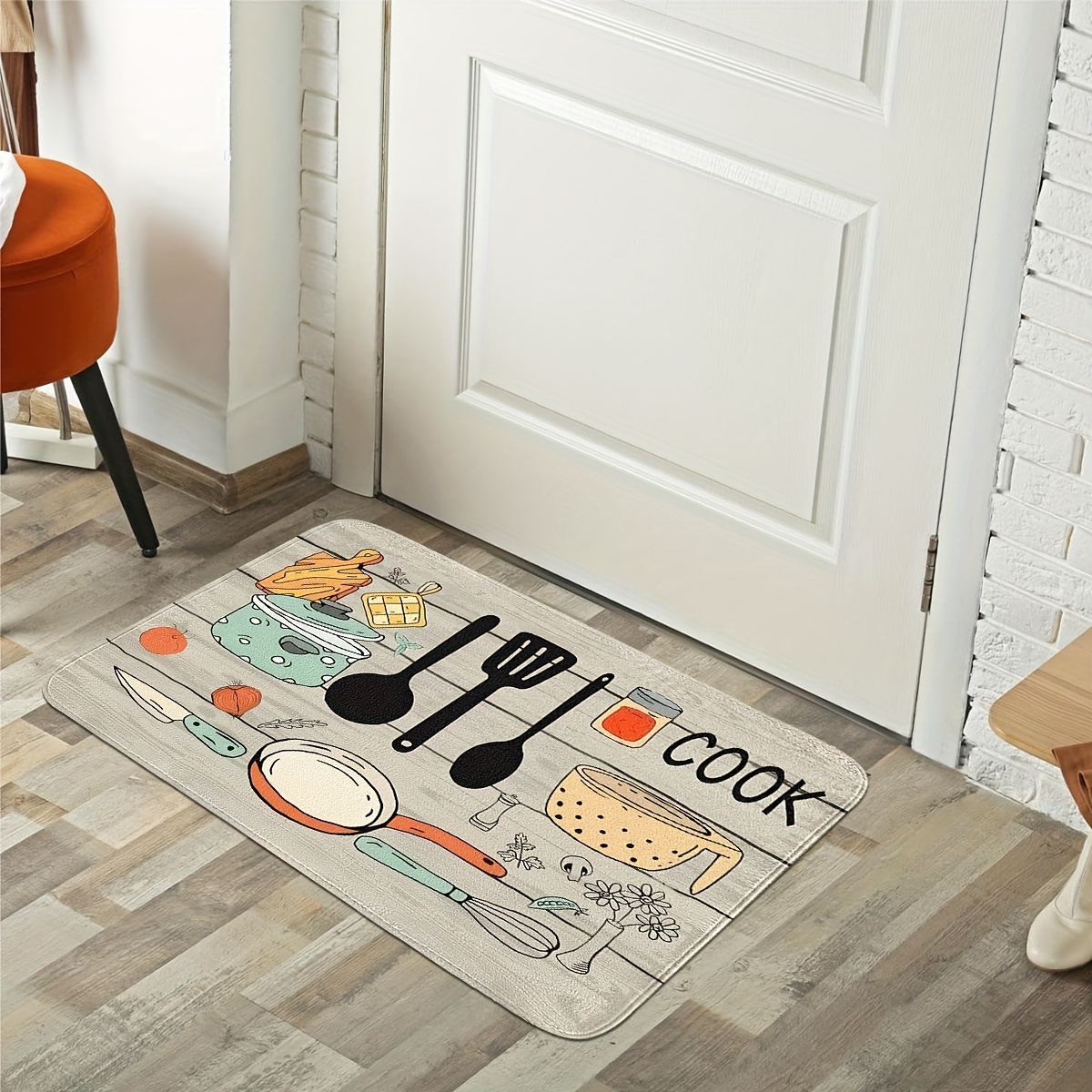 พรมปูพื้นครัวลายอุปกรณ์ครัว พร - Home Cooking Quotes บทวิจารณ์และราคา