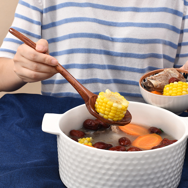 ช้อนไม้ด้ามยาวสำหรับราเมน อุปก - Home Cooking Supplies บทวิจารณ์และราคา