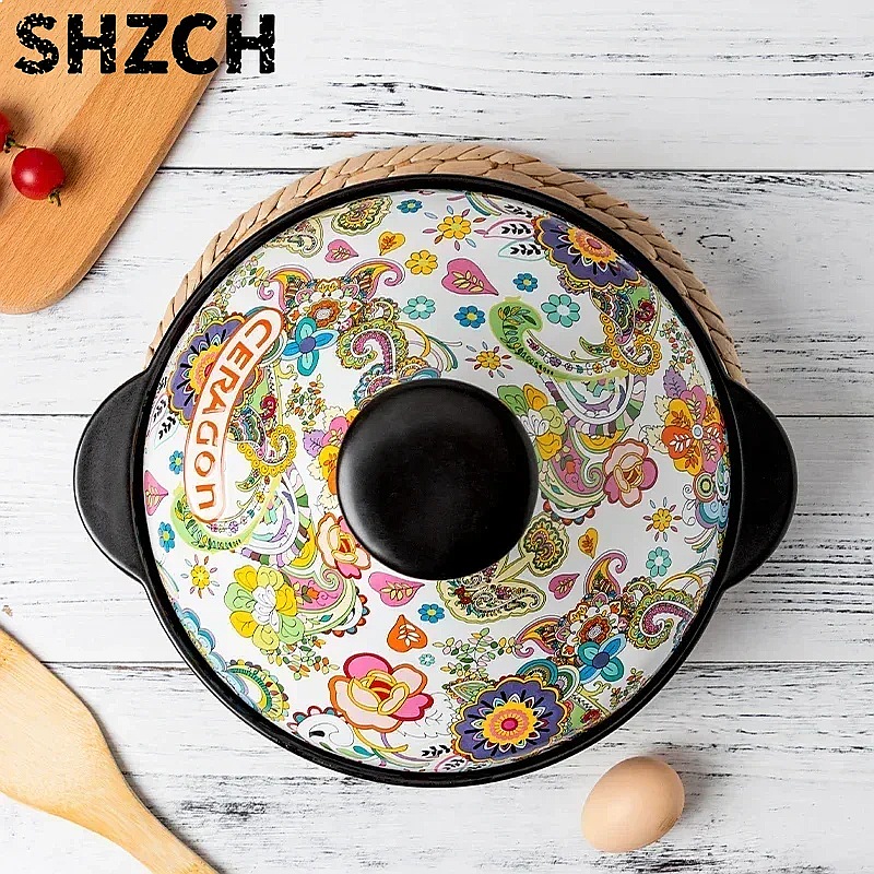 หม้อดินเผาเซรามิก 2 ลิตร สำหรั - Tagine Clay Pot บทวิจารณ์และราคา
