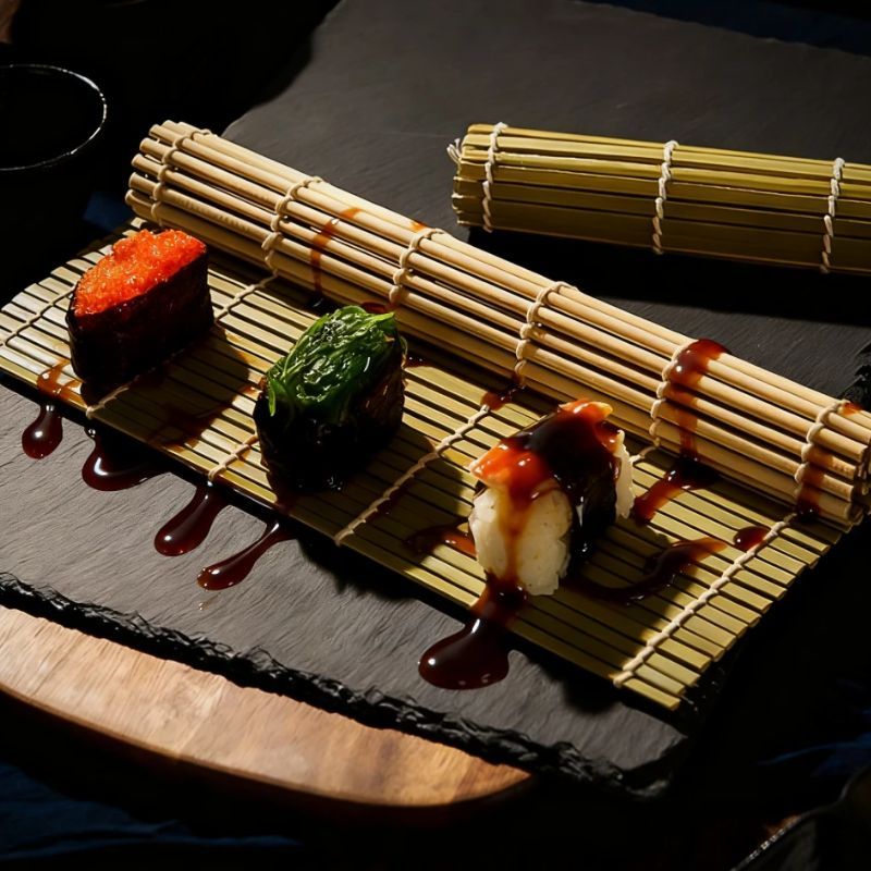แผ่นไม้ไผ่ธรรมชาติสำหรับทำซูชิ - Sushi Mat Bamboo บทวิจารณ์และราคา