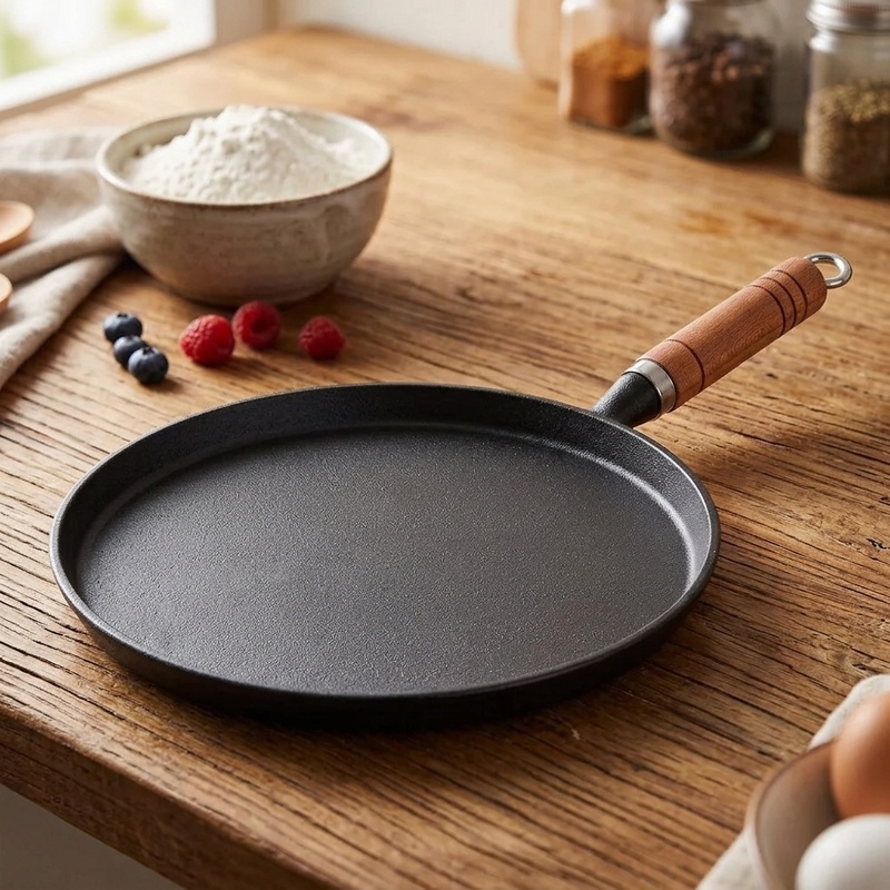 กระทะเหล็กหล่อขนาด 20/23/26 ซม - Crepe Pan Nonstick บทวิจารณ์และราคา