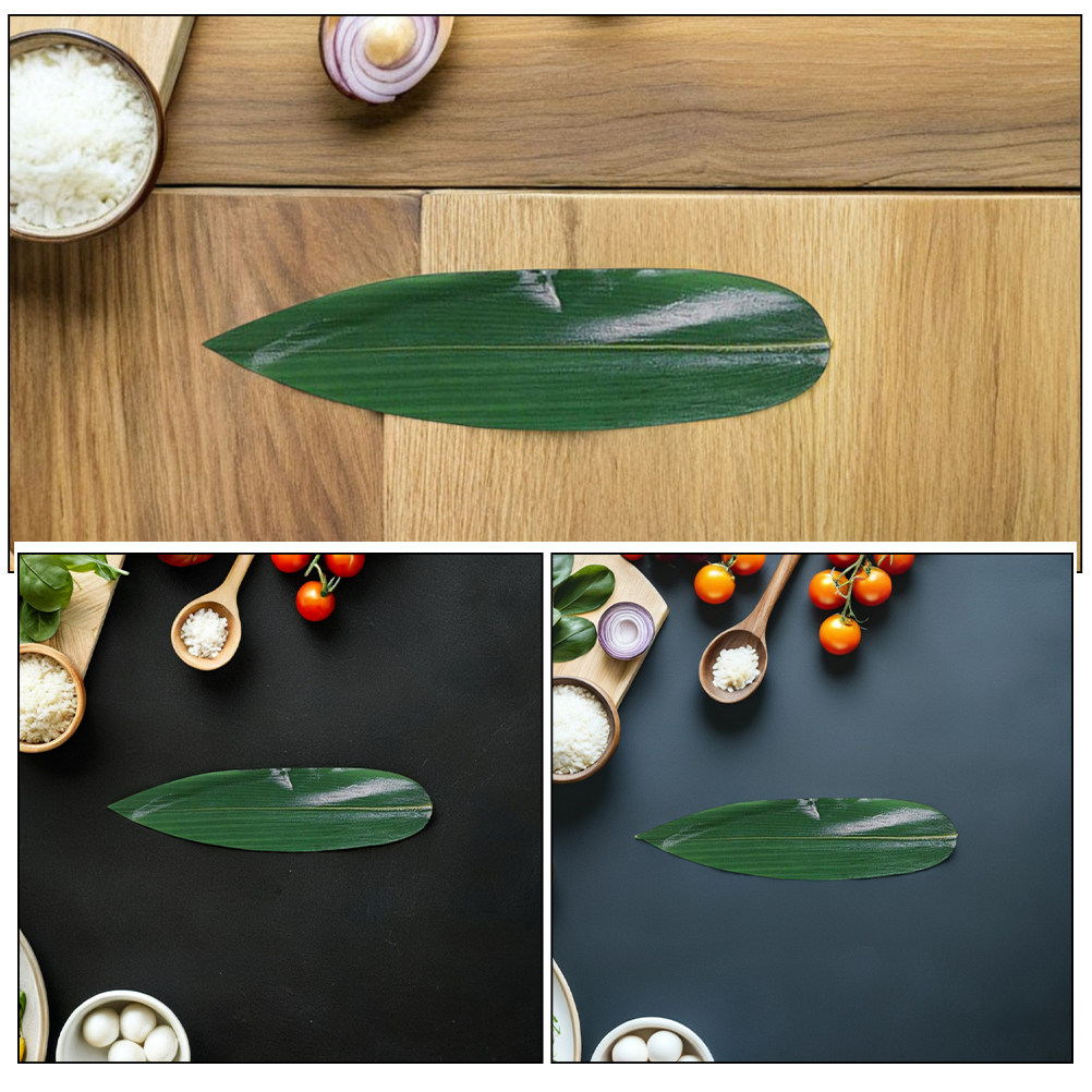 100 ชิ้น ใบไม้ประดิษฐ์สำหรับจั - Sushi Mat Bamboo บทวิจารณ์และราคา