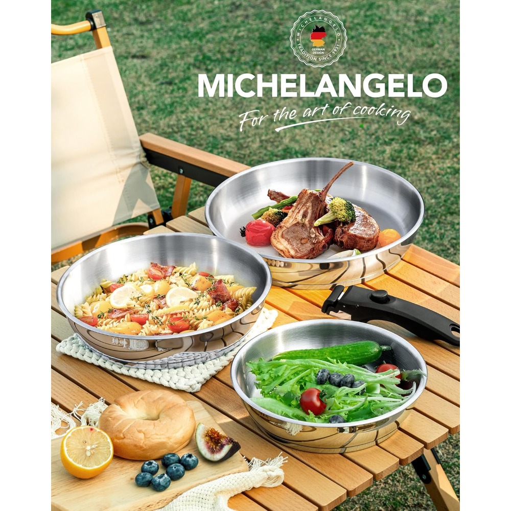 ชุดกระทะสแตนเลส MICHELANGELO พ - Paella Pan Steel บทวิจารณ์และราคา