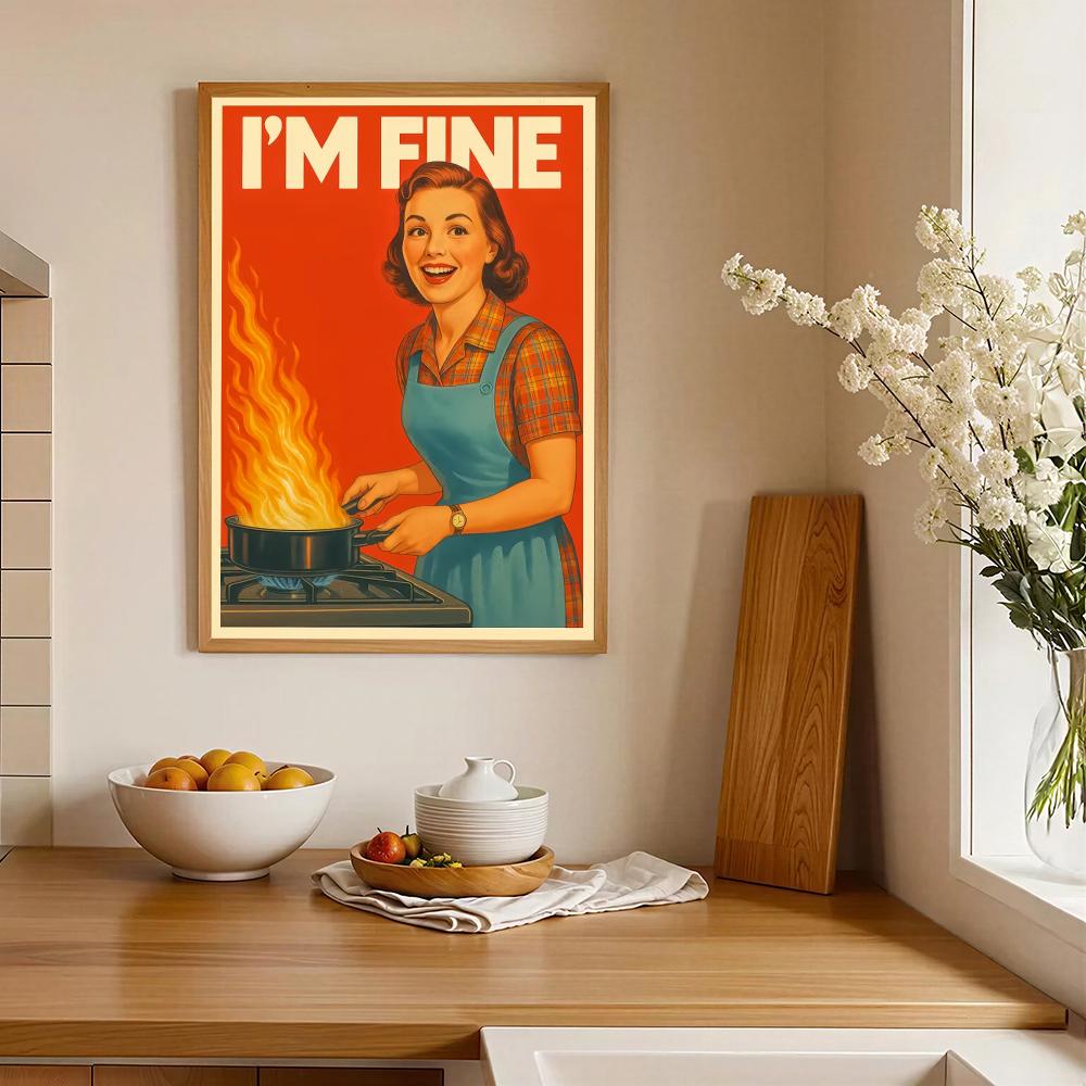 โปสเตอร์ตกแต่งผนังห้องครัวสไตล - Home Cooking Quotes บทวิจารณ์และราคา