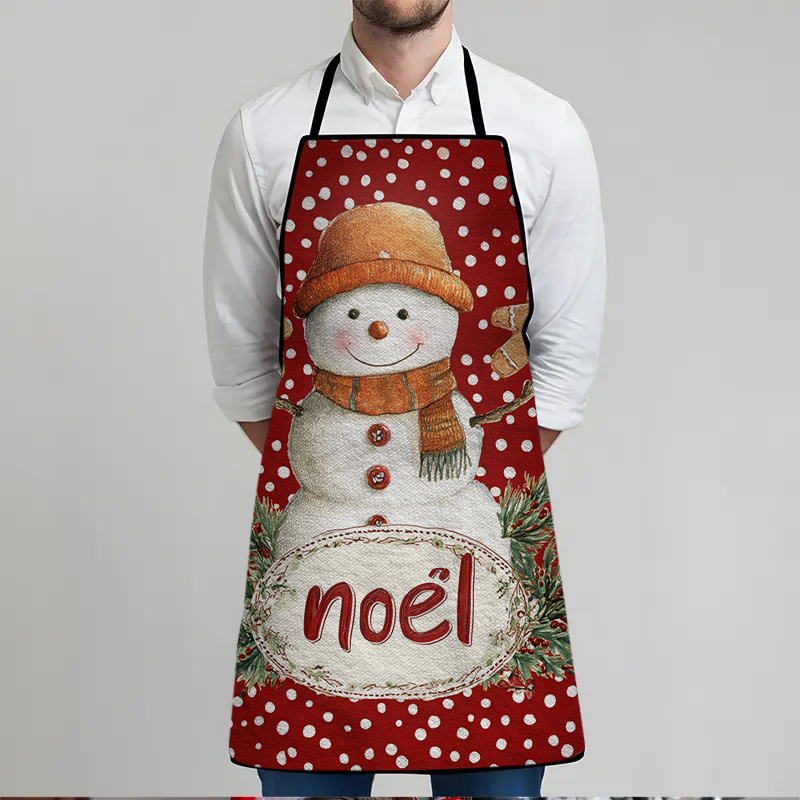 ผ้ากันเปื้อนลายตุ๊กตาหิมะคริสต - Home Cooking Work บทวิจารณ์และราคา