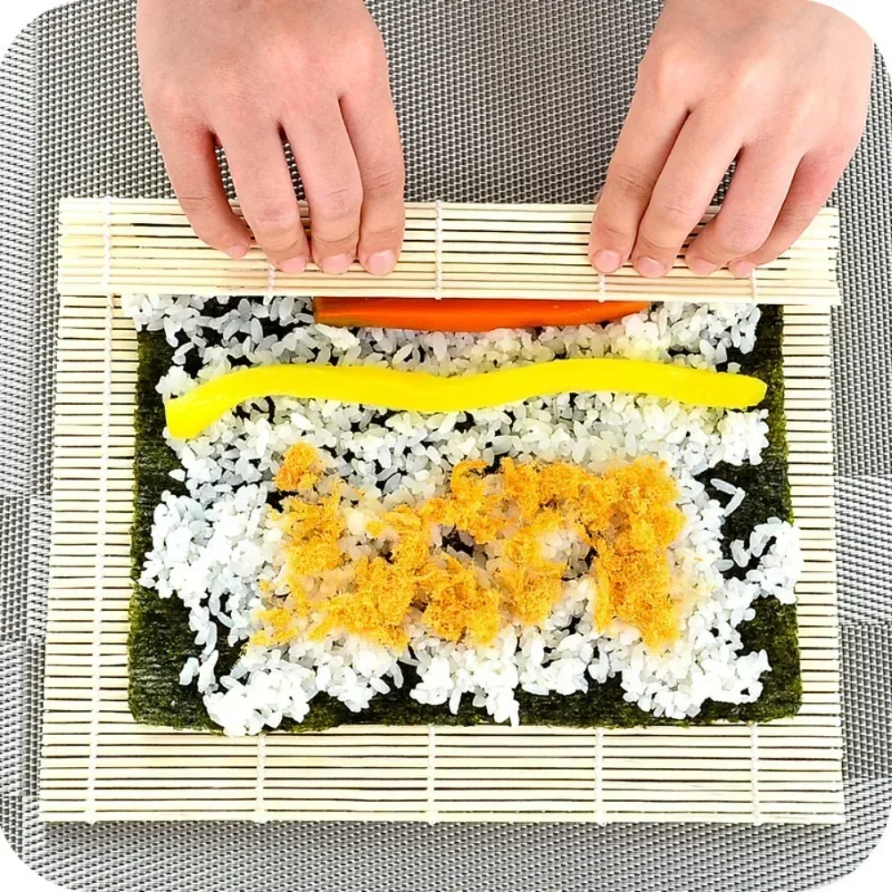 แผ่นไม้ไผ่ม้วนซูชิแบบโฮมเมด ขน - Sushi Mat Bamboo บทวิจารณ์และราคา
