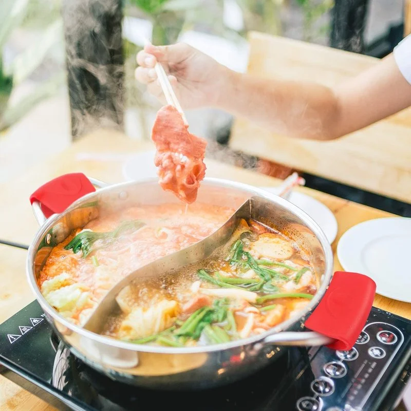 ถุงมือซิลิโคน2ชิ้นกันความร้อนไ - Crepe Pan Nonstick บทวิจารณ์และราคา
