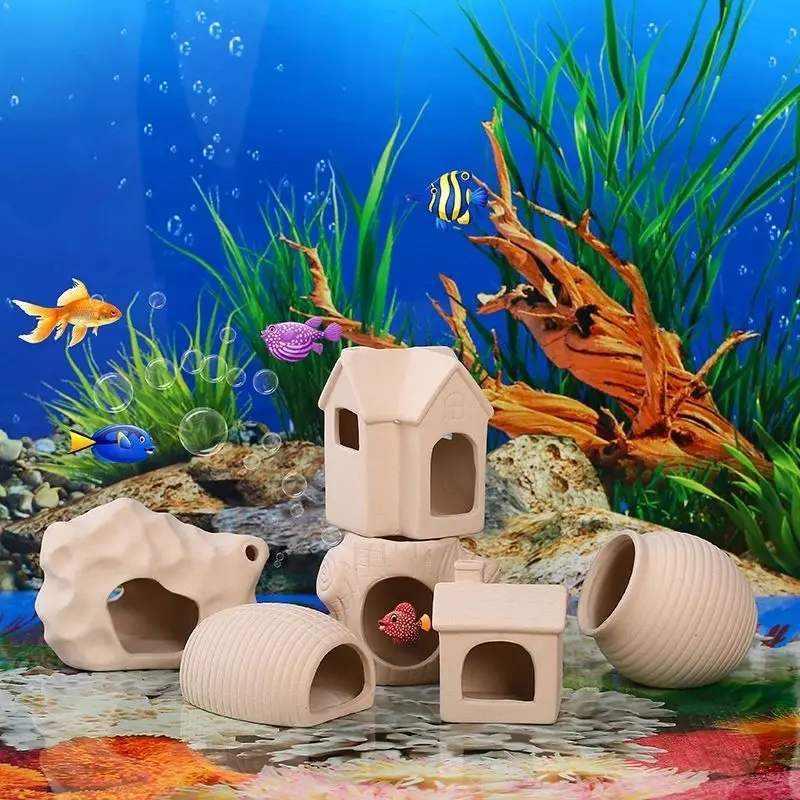 Clay Aquarium ตกแต่งเซรามิคถัง - Tagine Clay Pot บทวิจารณ์และราคา