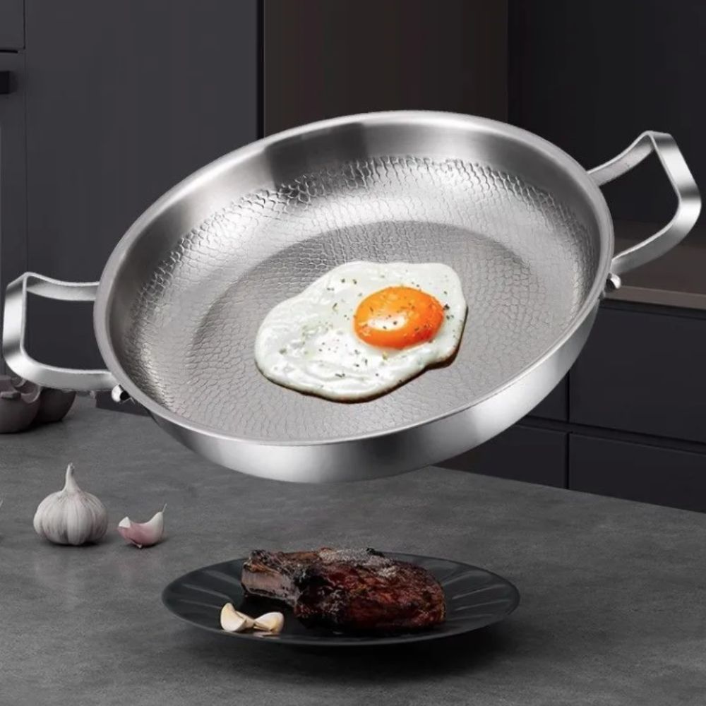 กระทะทอดสองหู ทำจากไทเทเนียมอั - Crepe Pan Nonstick บทวิจารณ์และราคา