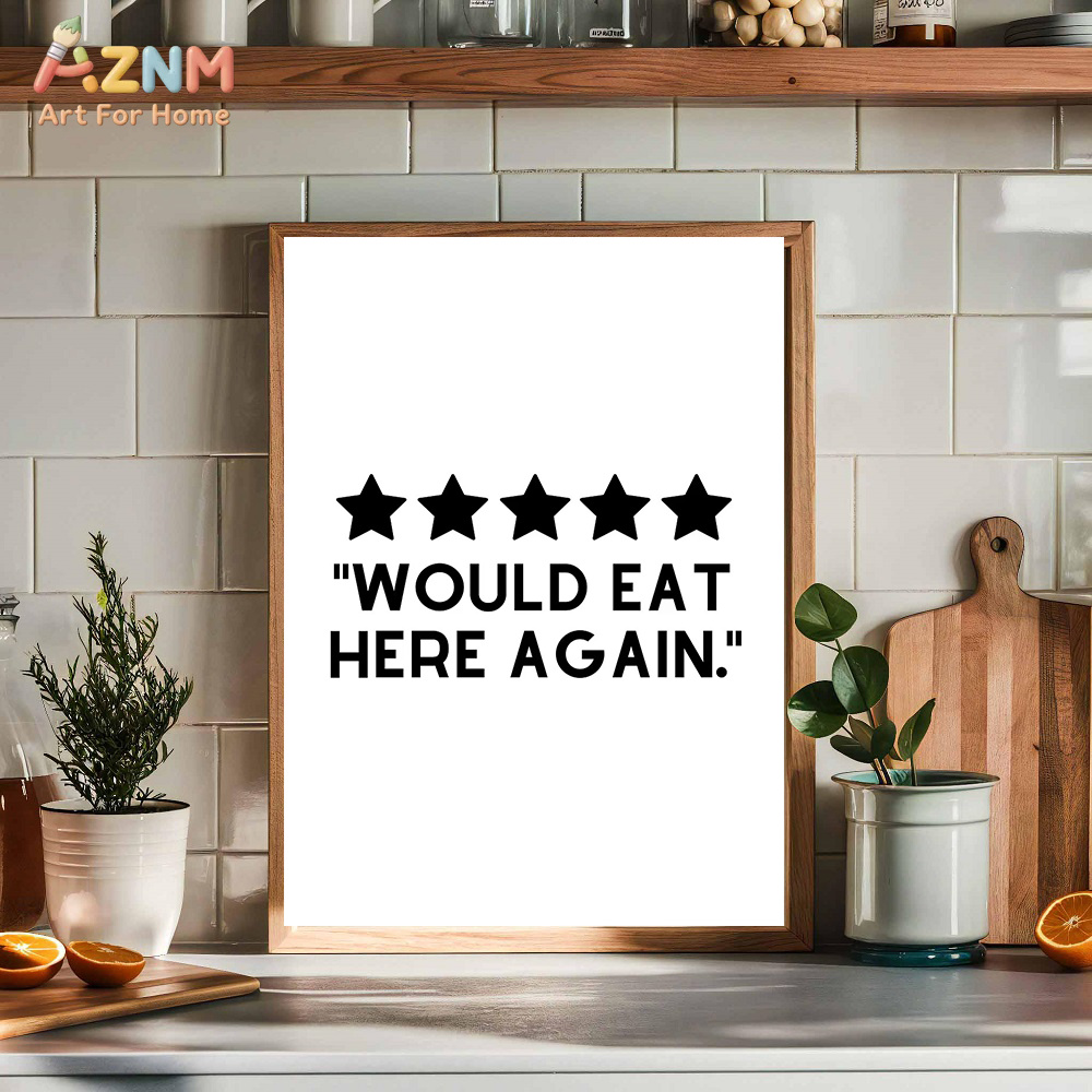 AZNM ครัว กาแฟ เชฟ คำคม พิมพ์บ - Home Cooking Quotes บทวิจารณ์และราคา