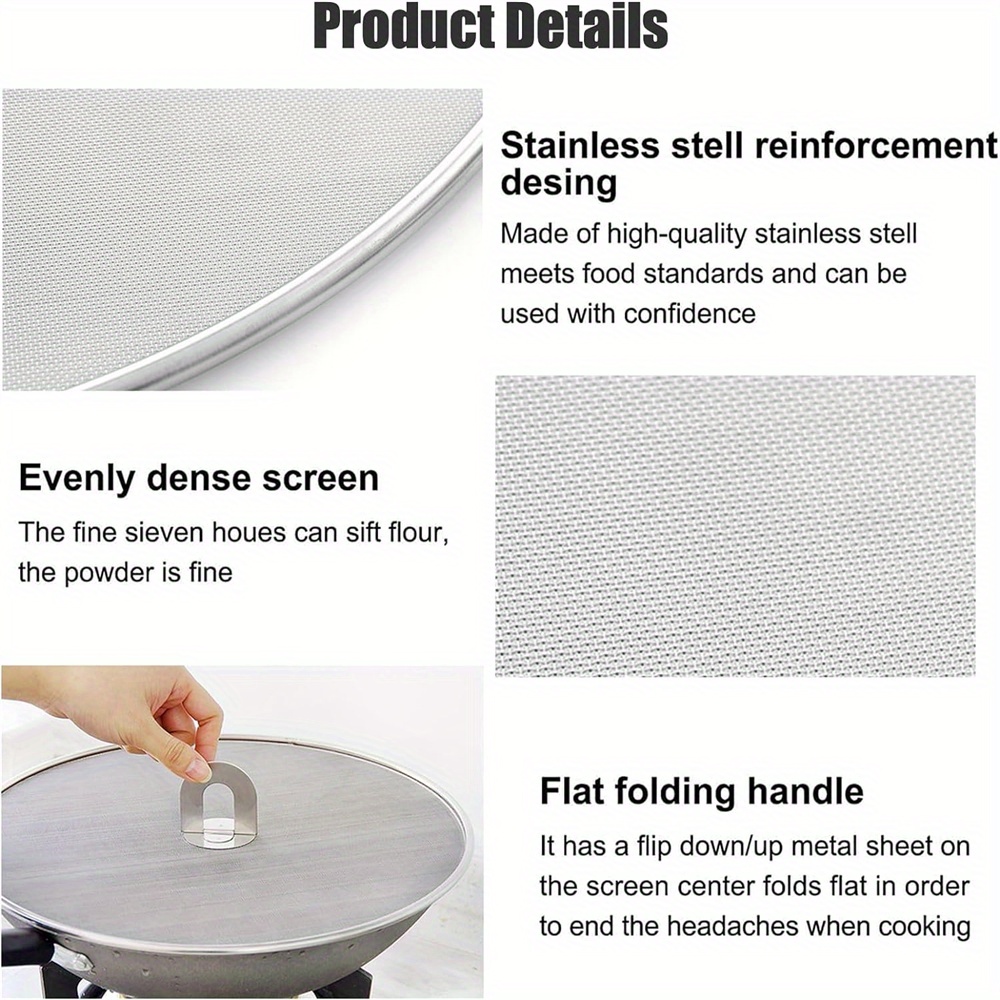 3 ชิ้น/แพ็ค Splatter สําหรับทํ - Paella Pan Steel บทวิจารณ์และราคา