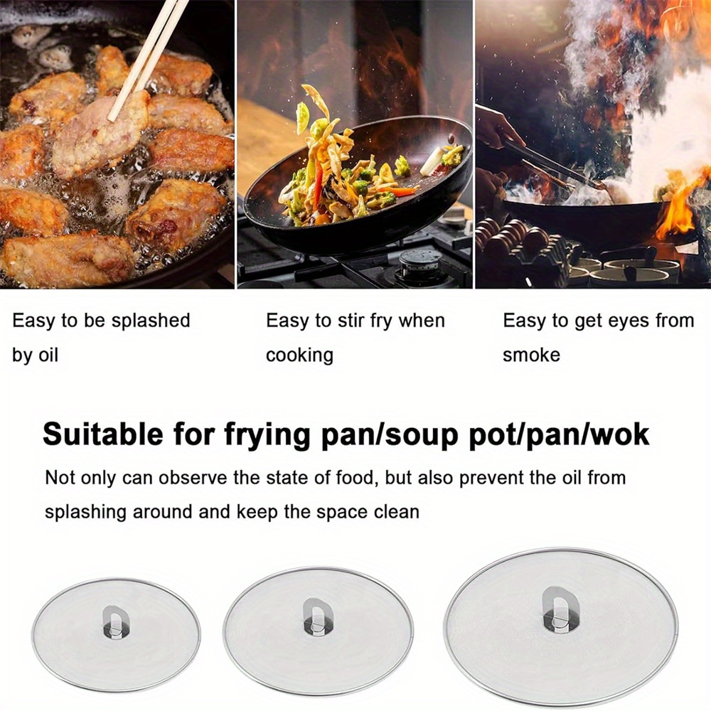 3 ชิ้น/แพ็ค Splatter สําหรับทํ - Paella Pan Steel บทวิจารณ์และราคา