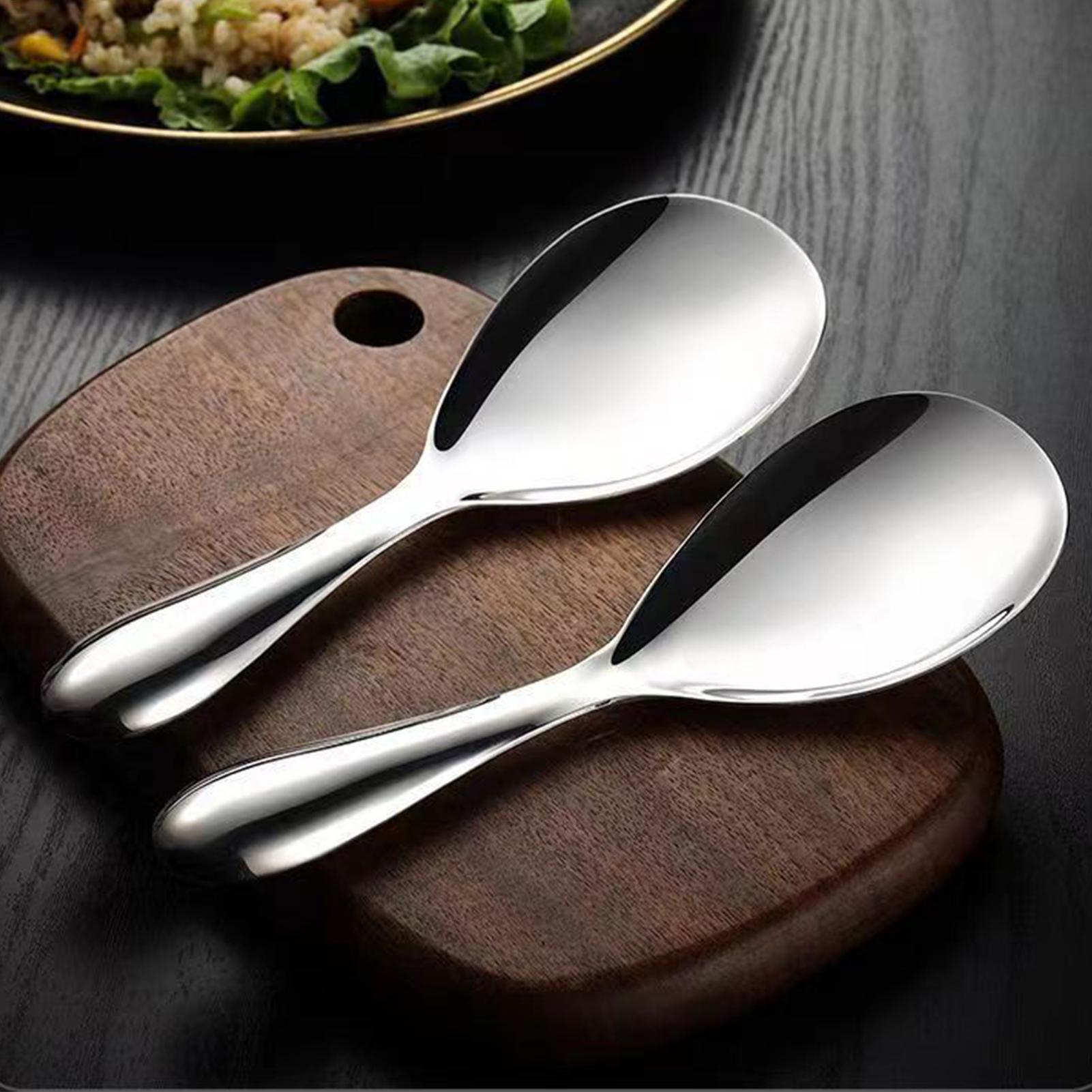 ทัพพีตักข้าวสแตนเลส 20.5x7 ซม. - Home Cooking Supplies บทวิจารณ์และราคา