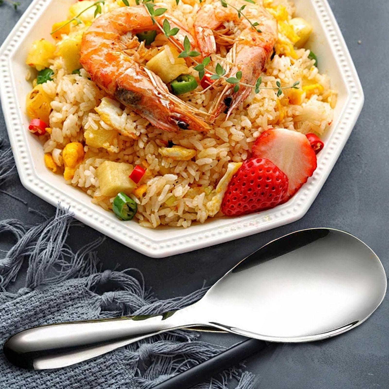 ทัพพีตักข้าวสแตนเลส 20.5x7 ซม. - Home Cooking Supplies บทวิจารณ์และราคา