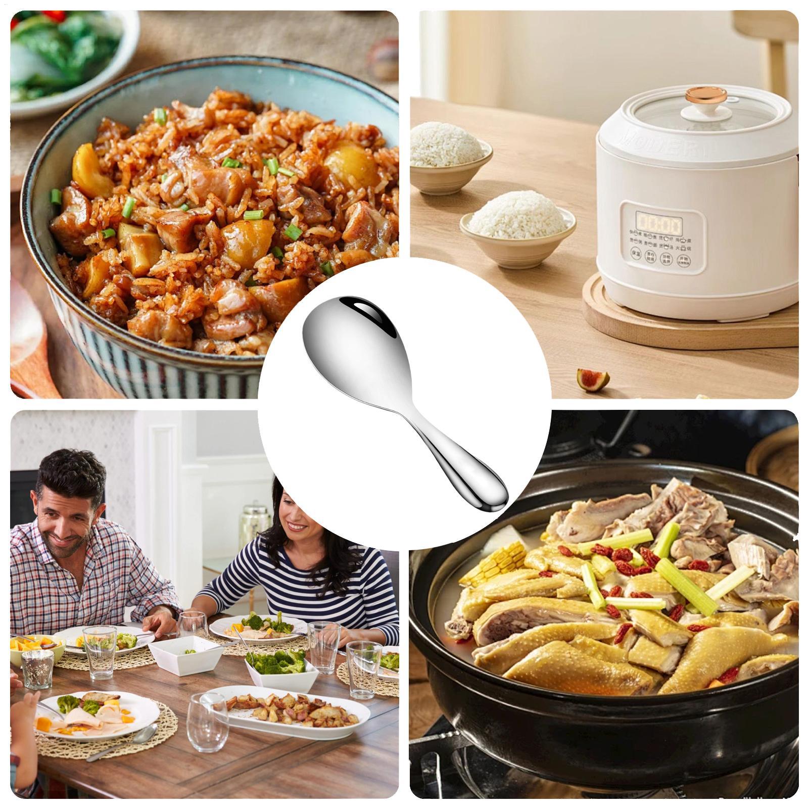 ทัพพีตักข้าวสแตนเลส 20.5x7 ซม. - Home Cooking Supplies บทวิจารณ์และราคา