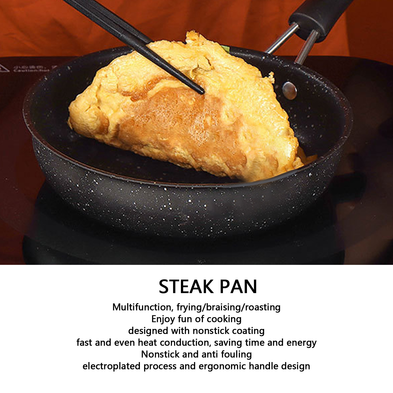 กระทะสแตนเลสสตีลไข่ PAN ERGONO - Crepe Pan Nonstick บทวิจารณ์และราคา