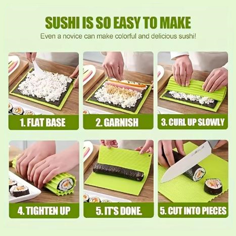 อุปกรณ์ทำซูชิ 1 ชิ้น แผ่นม้วนส - Sushi Mat Bamboo บทวิจารณ์และราคา