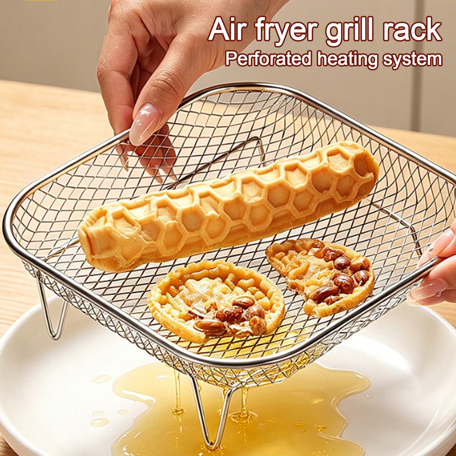 ตะแกรงทอดอาหารแบบสแตนเลส ซ้อนก - Home Cooking Supplies บทวิจารณ์และราคา
