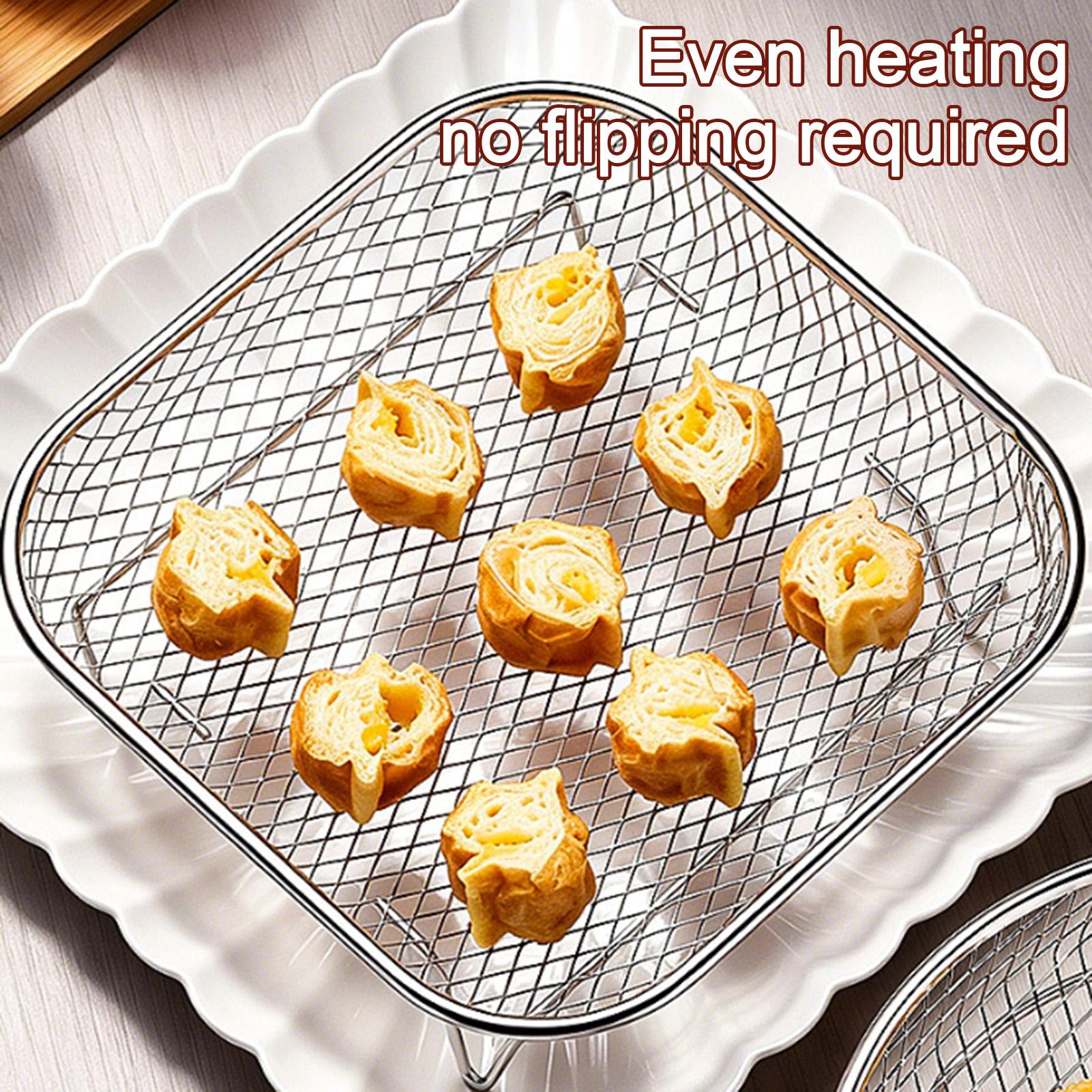 ตะแกรงทอดอาหารแบบสแตนเลส ซ้อนก - Home Cooking Supplies บทวิจารณ์และราคา